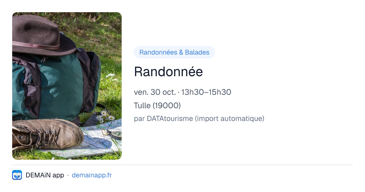 Randonnée — Tulle