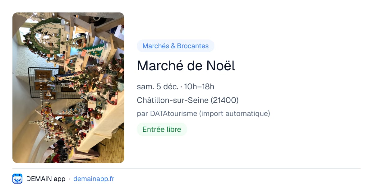 Marché de Noël — Châtillon-sur-Seine