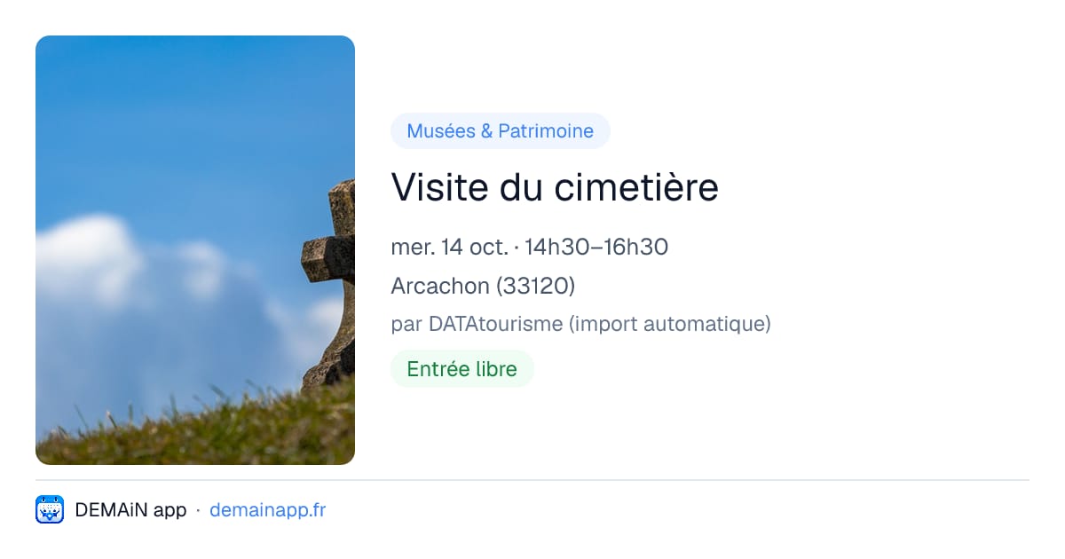 Visite du cimetière — Arcachon