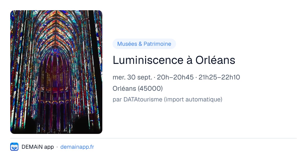 Luminiscence à Orléans — Orléans