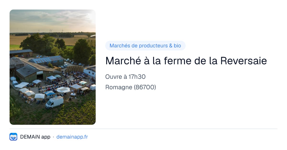Marché à la ferme de la Reversaie — Romagne