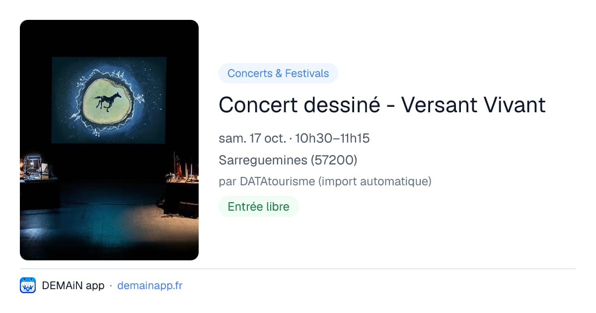 Concert dessiné - Versant Vivant — Sarreguemines