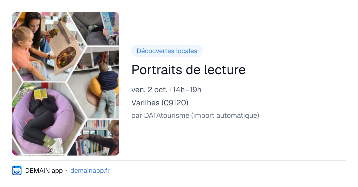 Portraits de lecture — Varilhes