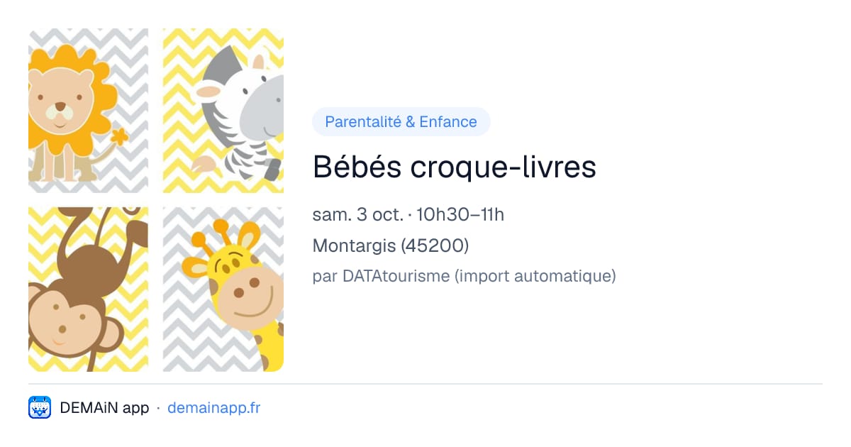 Bébés croque-livres — Montargis
