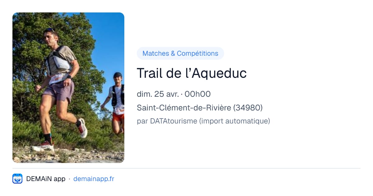 Trail de l’Aqueduc — Saint-Clément-de-Rivière