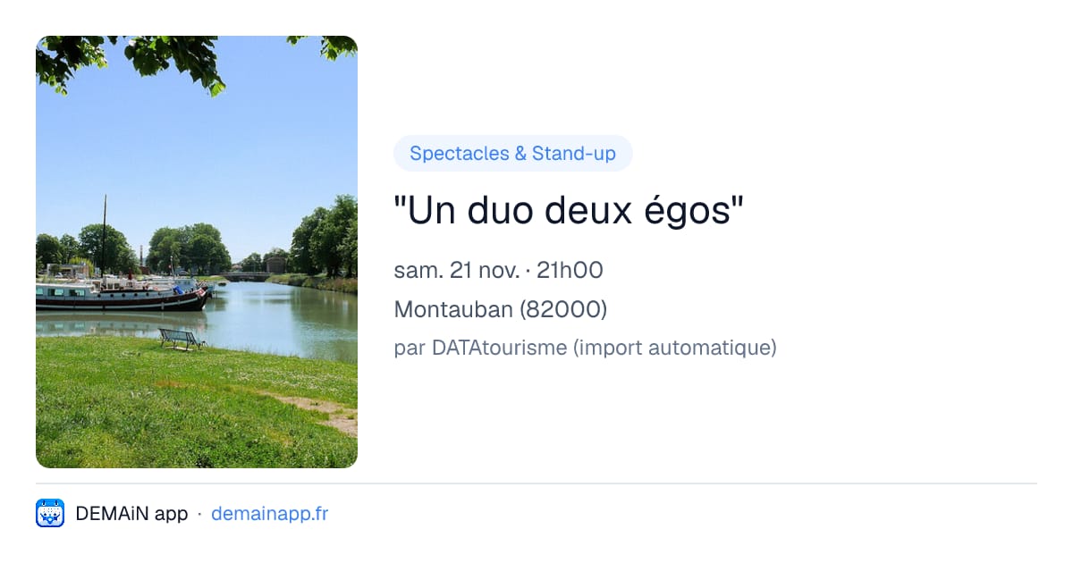 "Un duo deux égos" — Montauban