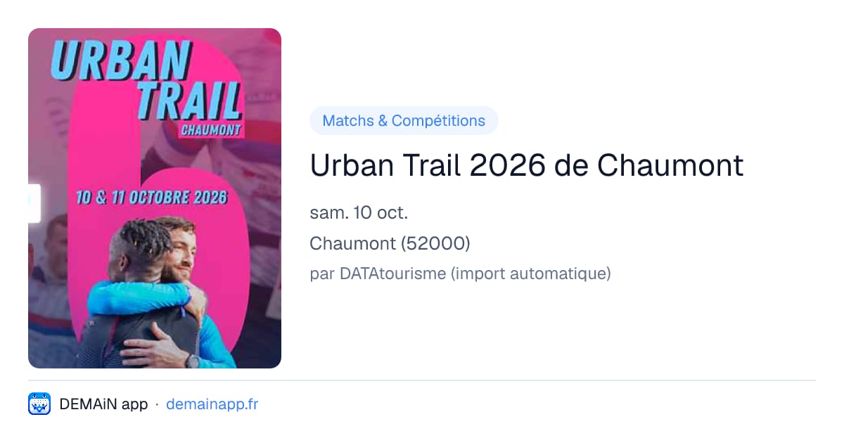 Urban Trail 2026 de Chaumont — Chaumont