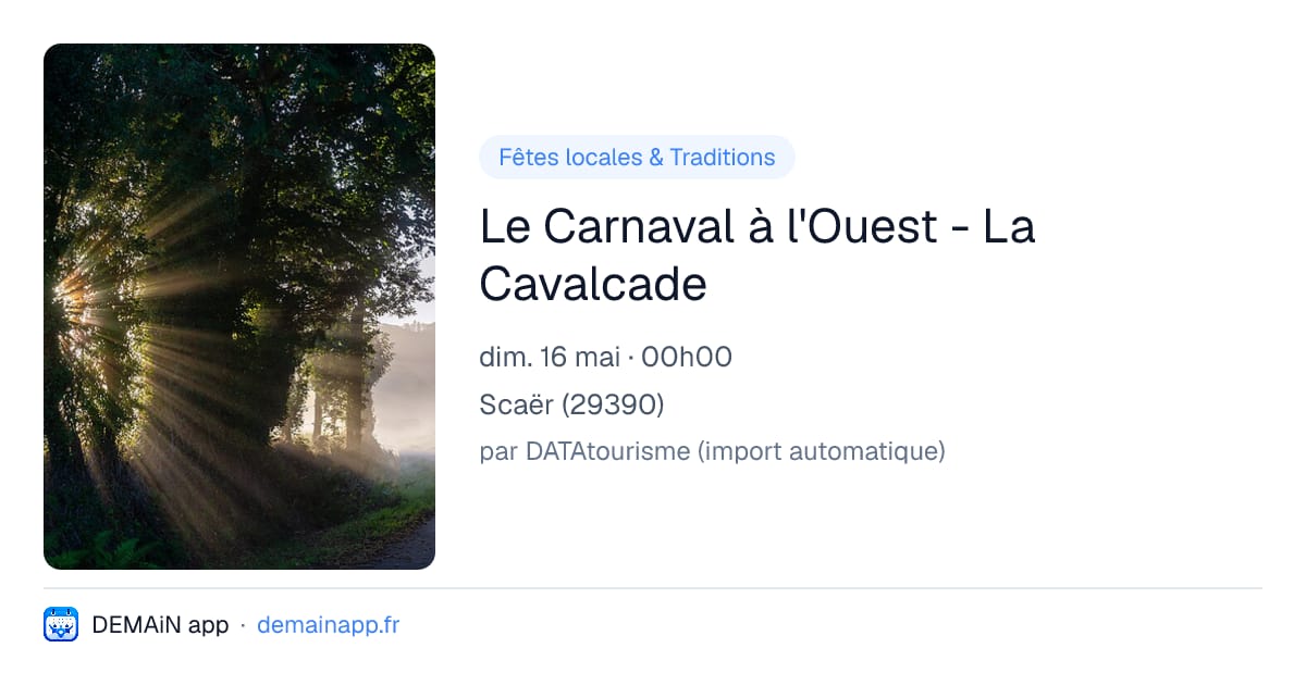 Le Carnaval à l'Ouest - La Cavalcade — Scaër