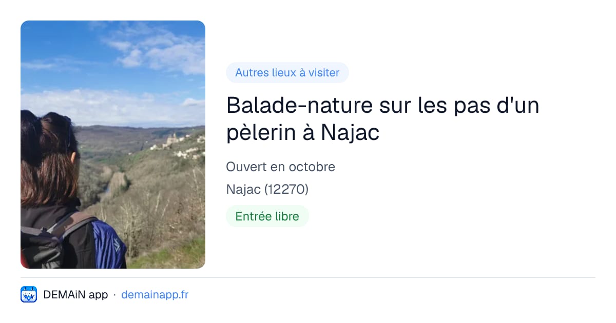 Balade-nature sur les pas d'un pèlerin à Najac — Najac