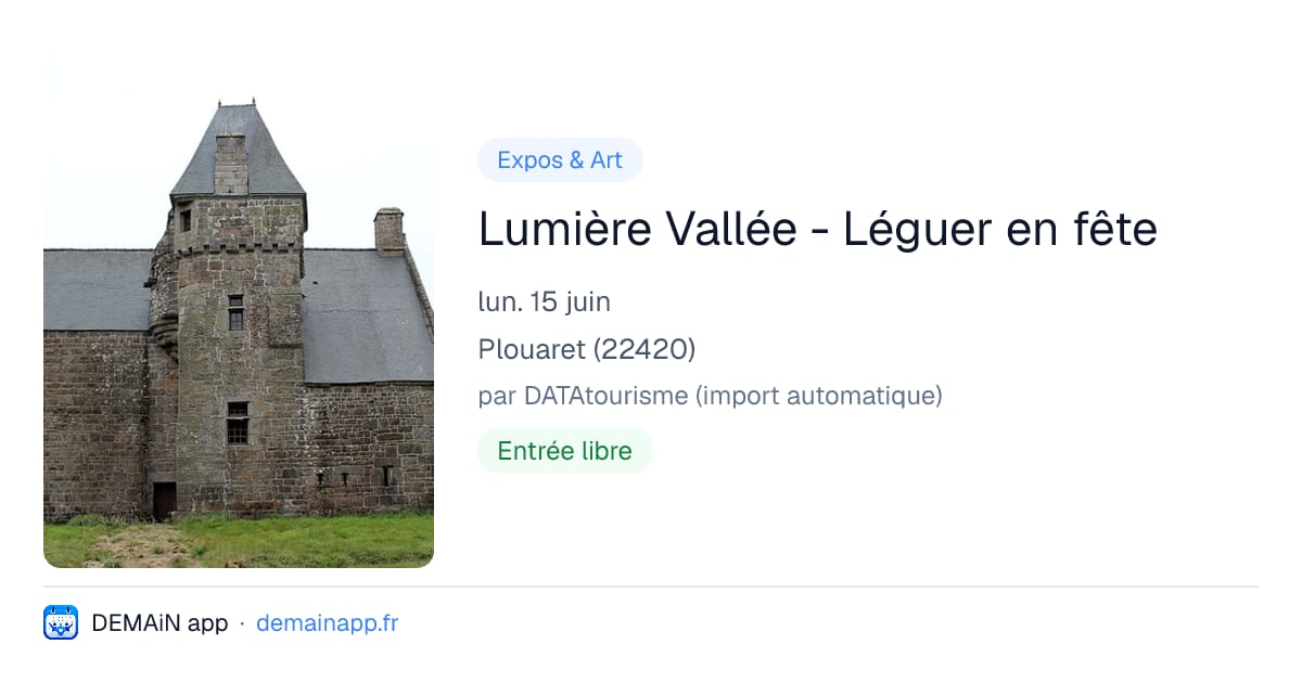 Lumière Vallée - Léguer en fête — Plouaret