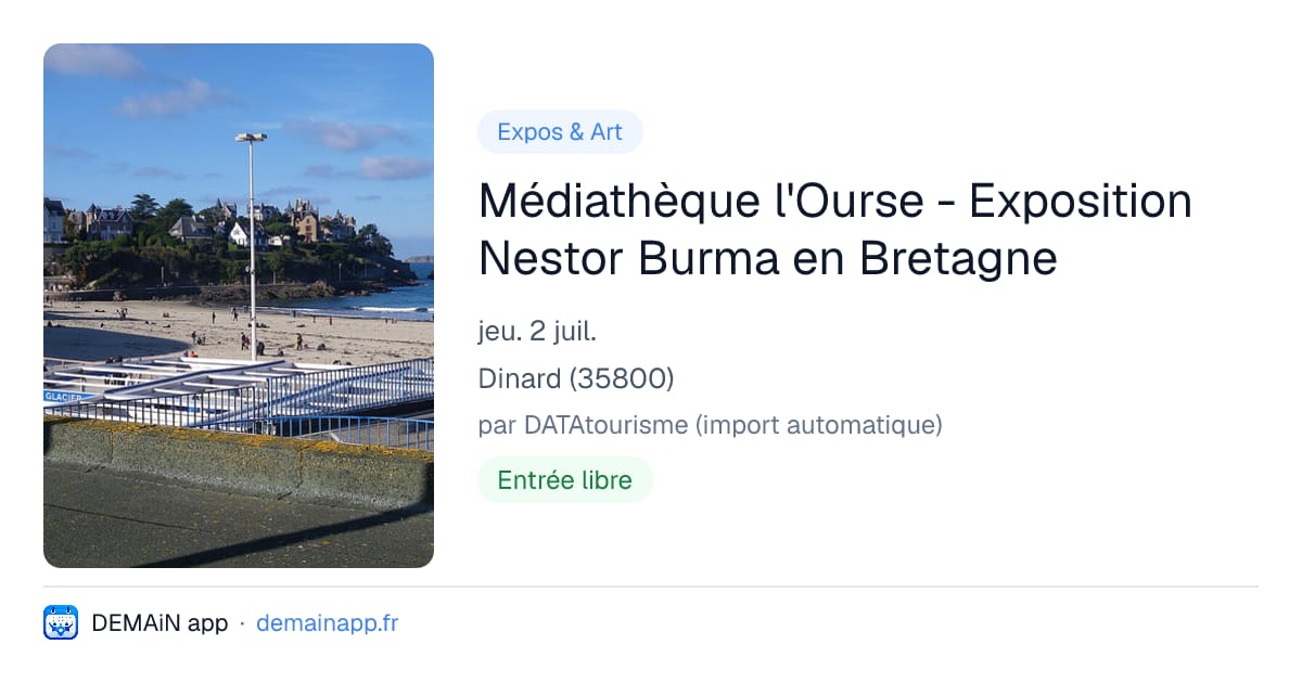 Médiathèque l'Ourse - Exposition Nestor Burma en Bretagne — Dinard