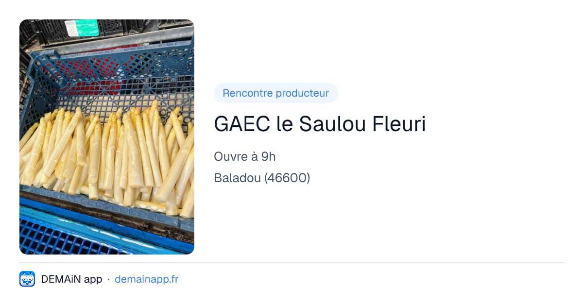 GAEC le Saulou Fleuri — Baladou
