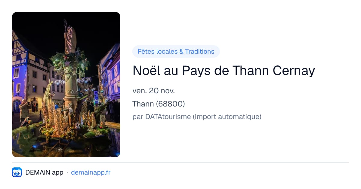 Noël au Pays de Thann Cernay — Thann