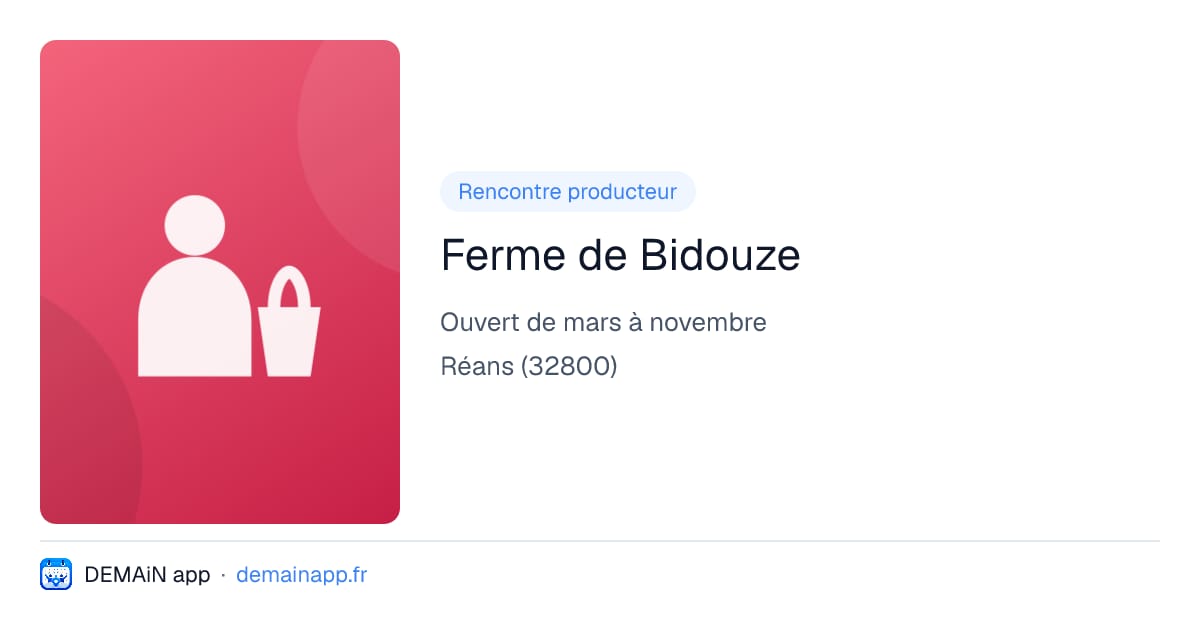 Ferme de Bidouze — Réans