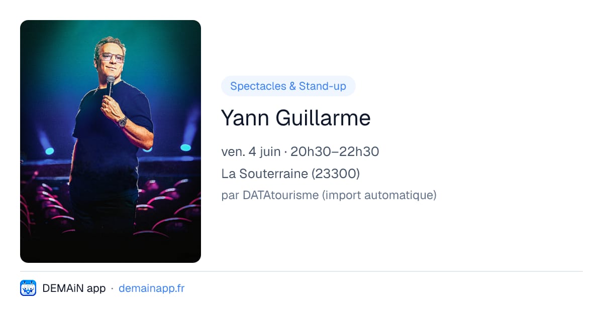 Yann Guillarme — La Souterraine