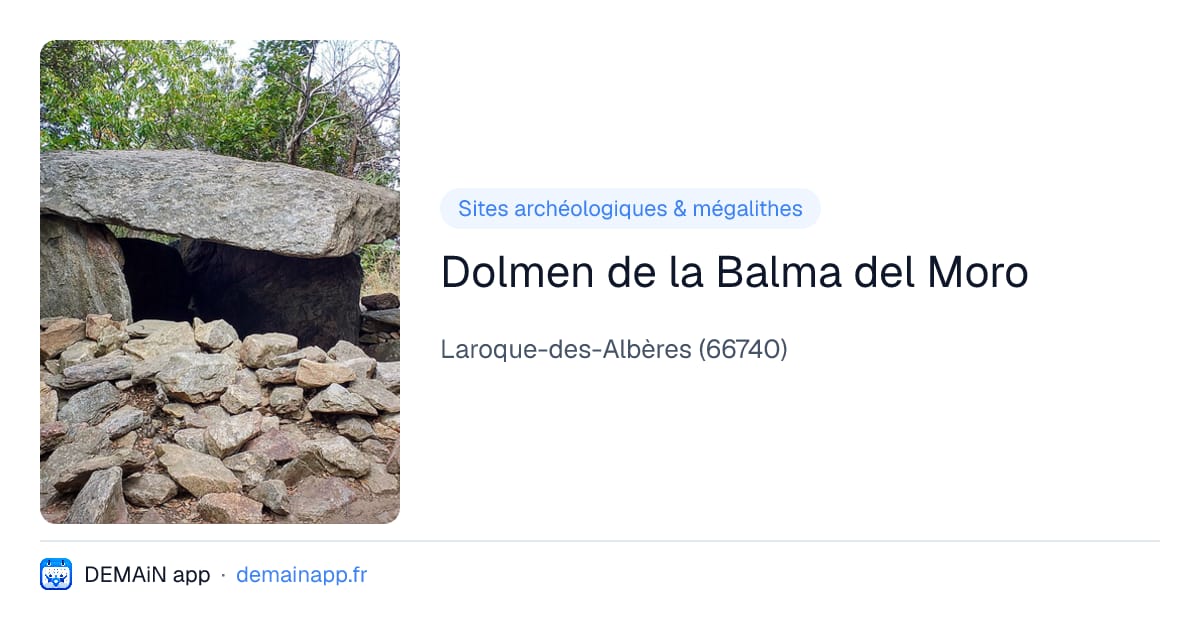 Dolmen de la Balma del Moro — Laroque-des-Albères