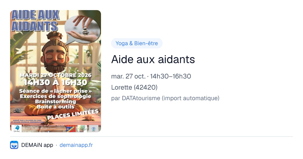 Aide aux aidants — Lorette