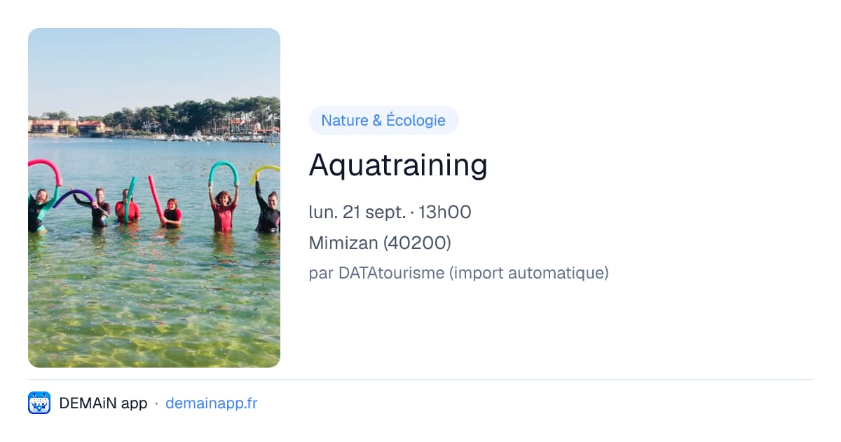 Aquatraining — Mimizan
