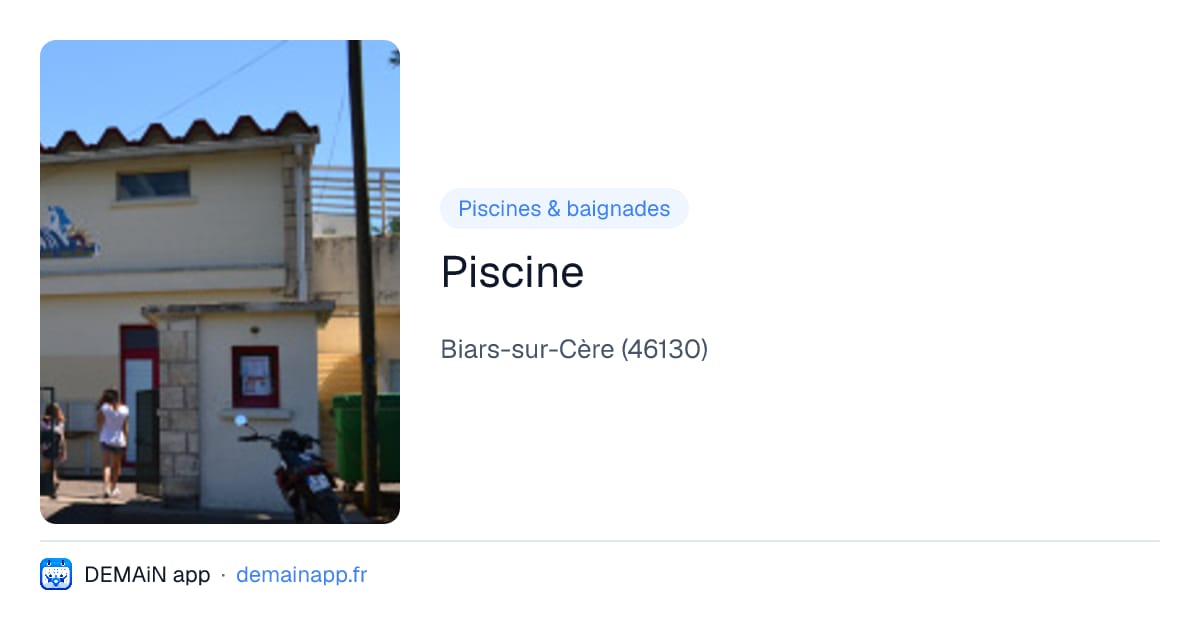 Piscine — Biars-sur-Cère