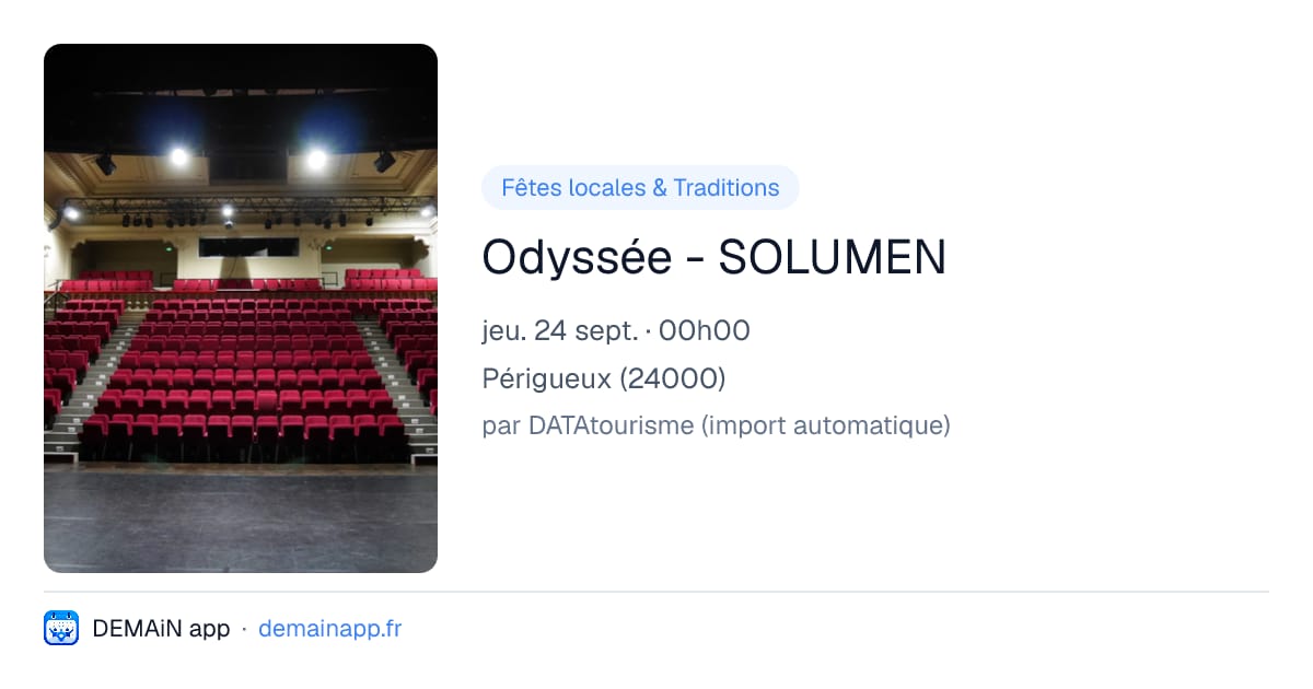 Odyssée - SOLUMEN — Périgueux