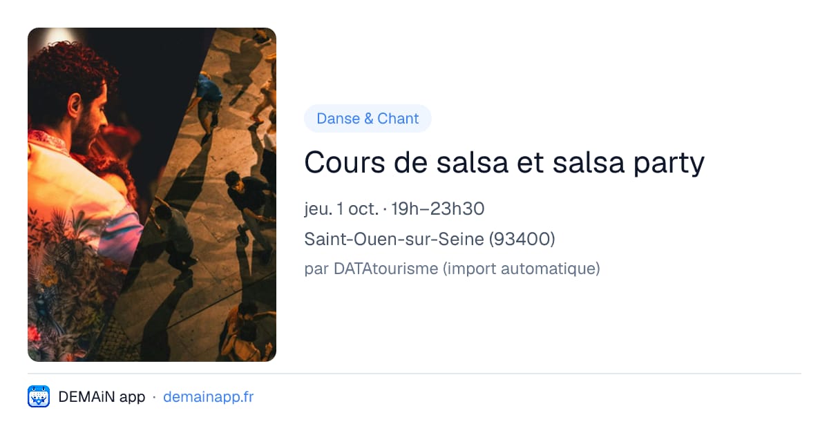 Cours de salsa et salsa party — Saint-Ouen-sur-Seine