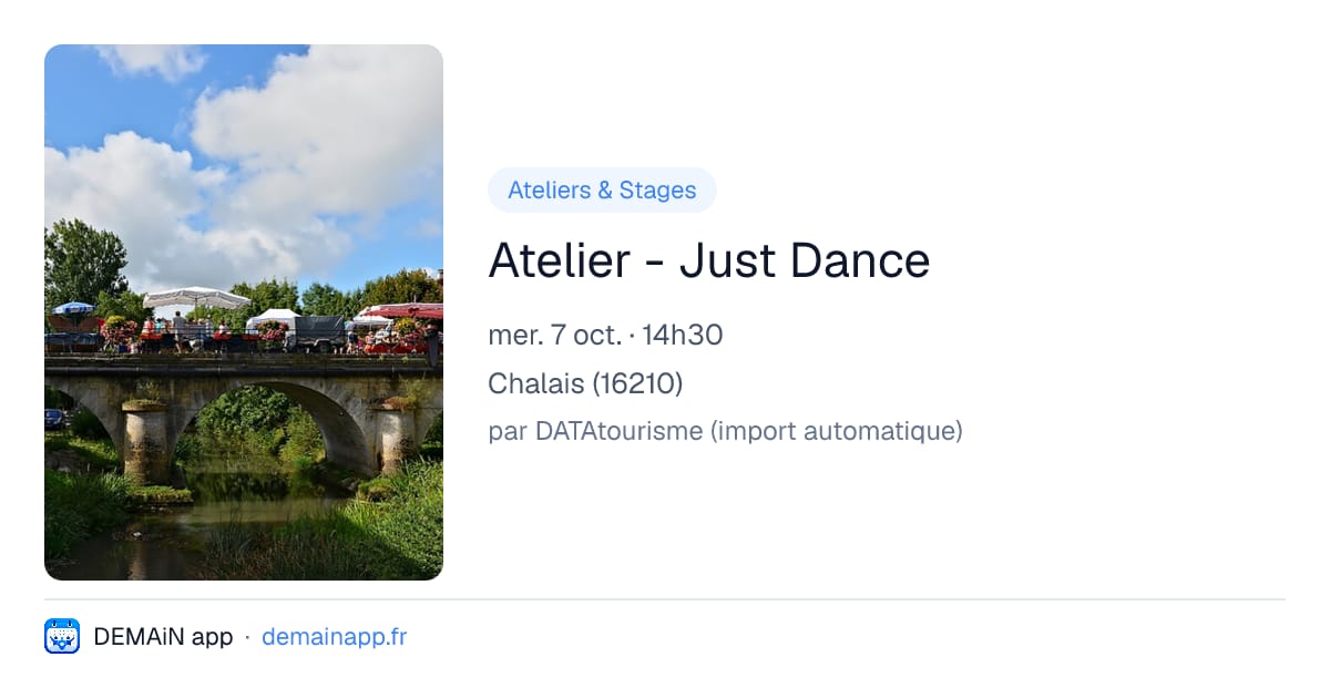 Atelier - Just Dance — Chalais