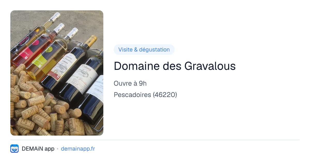 Domaine des Gravalous — Pescadoires