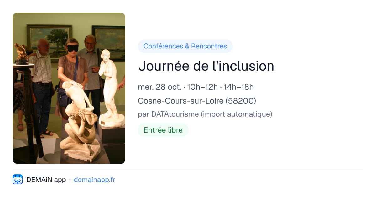 Journée de l'inclusion — Cosne-Cours-sur-Loire
