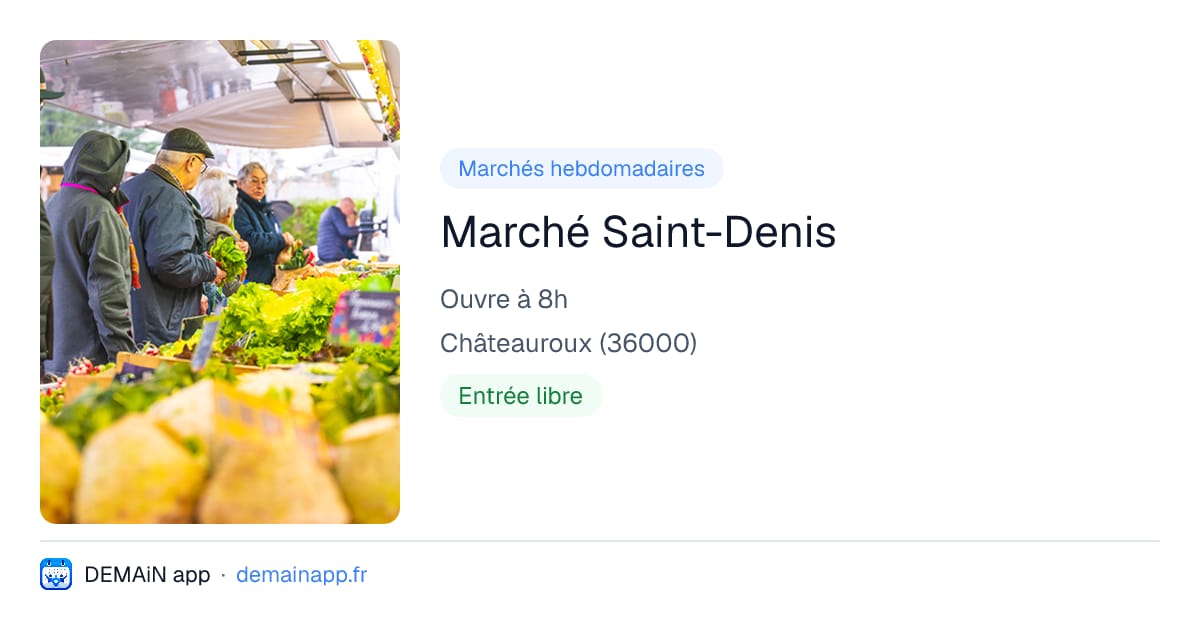 Marché Saint-Denis — Châteauroux