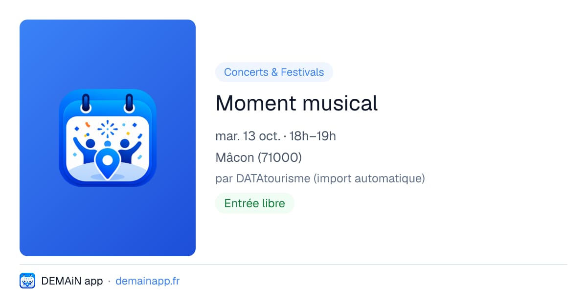 Moment musical — Mâcon