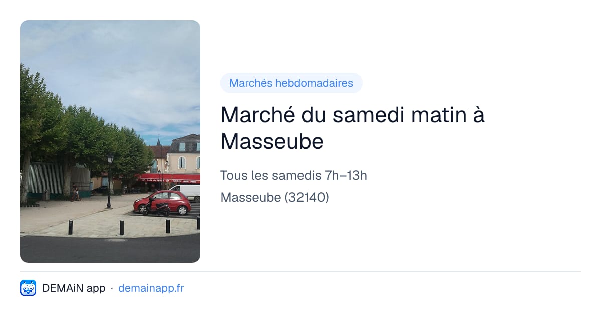 Marché du samedi matin à Masseube — Masseube