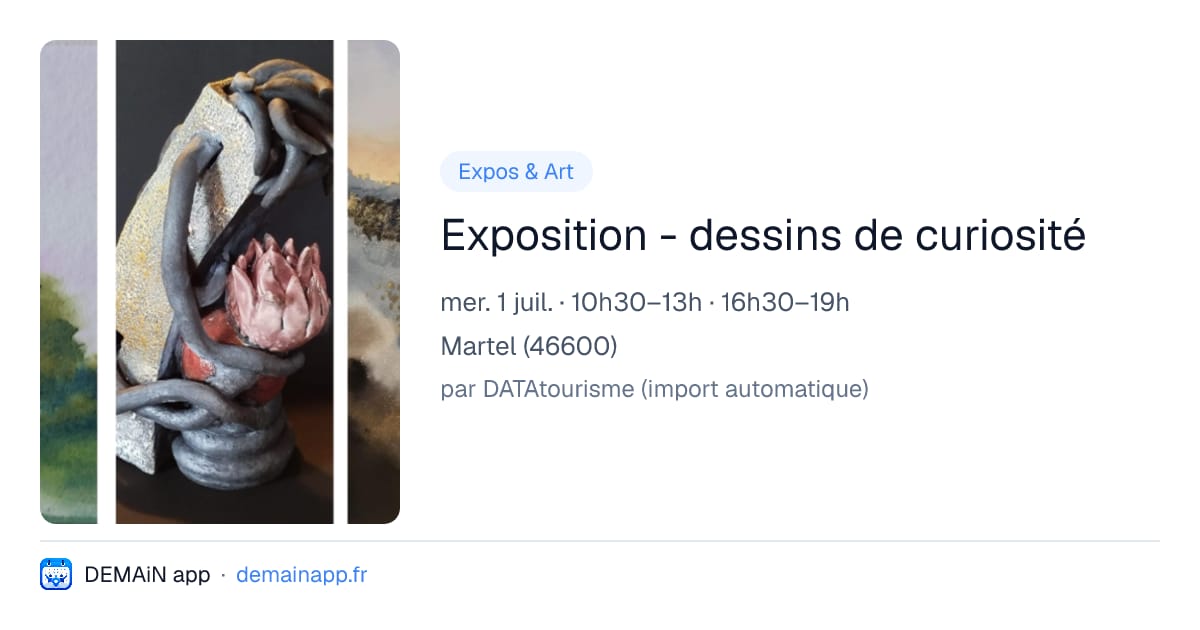 Exposition - dessins de curiosité — Martel