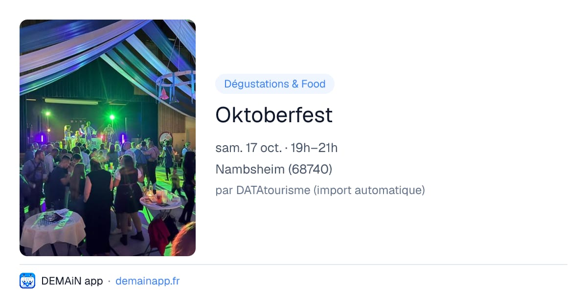Oktoberfest — Nambsheim