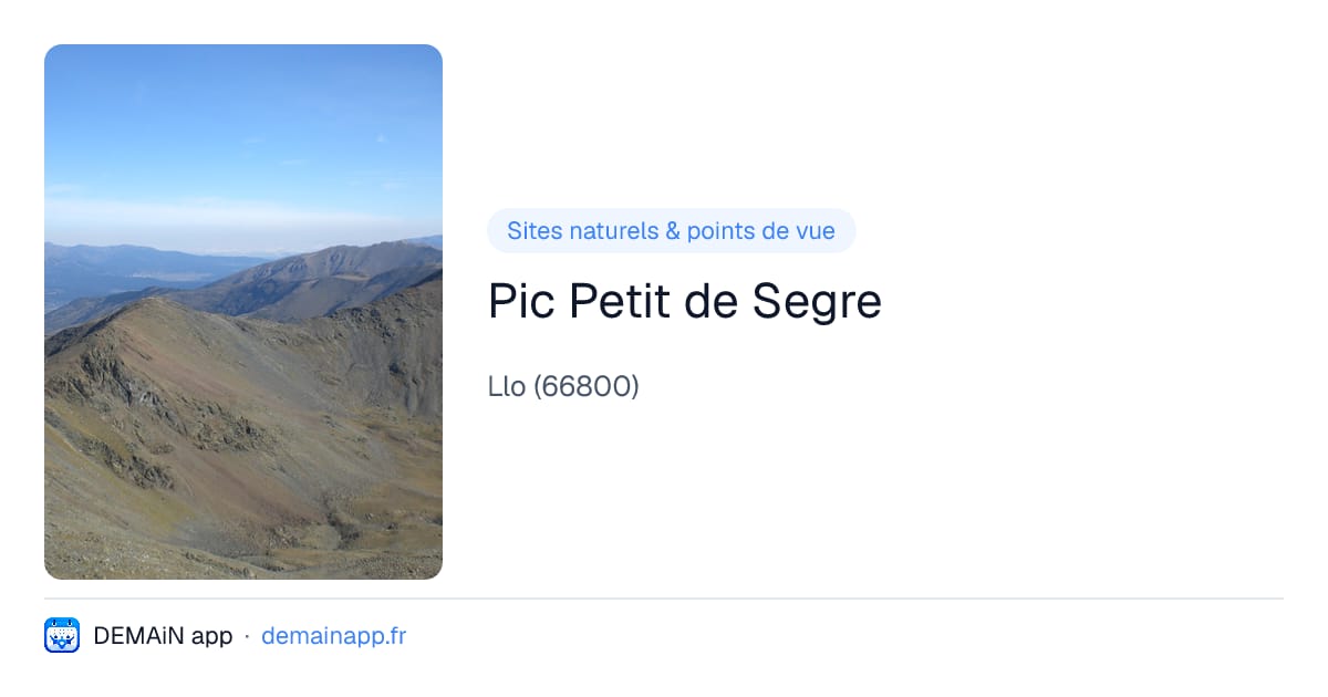 Pic Petit de Segre — Llo