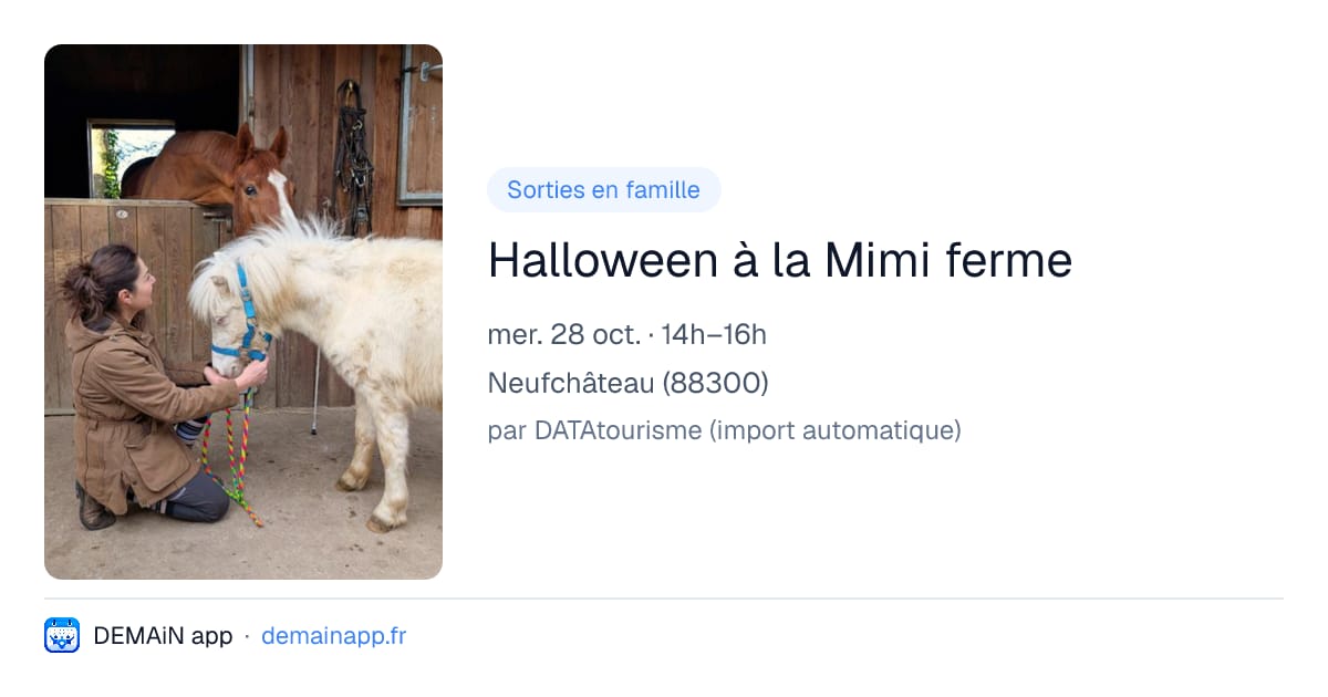 Halloween à la Mimi ferme — Neufchâteau