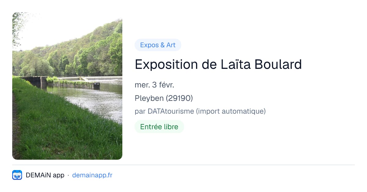 Exposition de Laïta Boulard — Pleyben