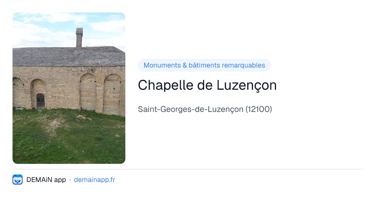 Chapelle de Luzençon — Saint-Georges-de-Luzençon