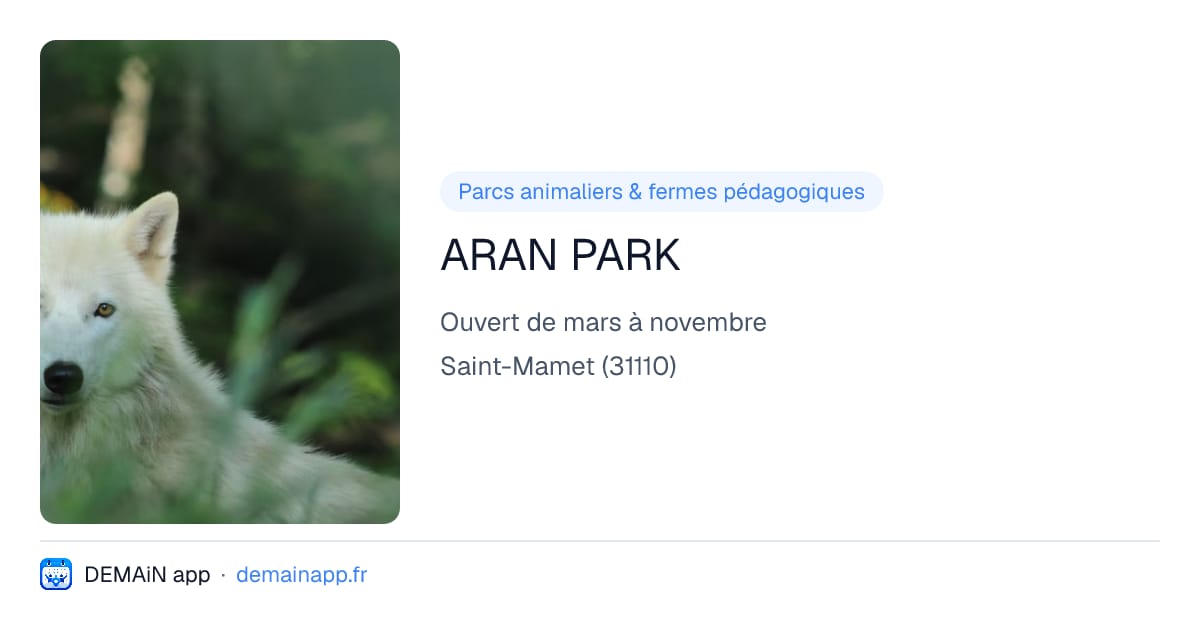 ARAN PARK — Saint-Mamet
