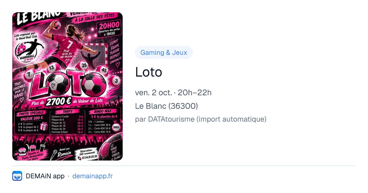 Loto — Le Blanc