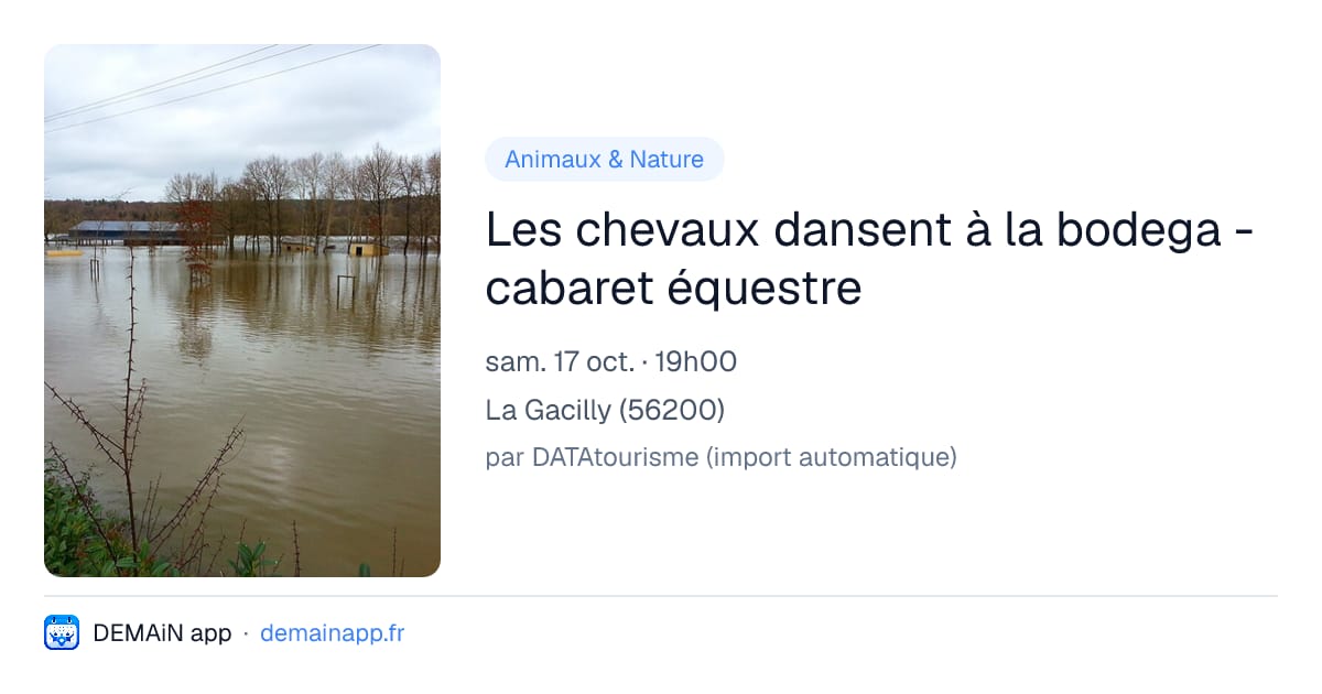 Les chevaux dansent à la bodega - cabaret équestre — La Gacilly
