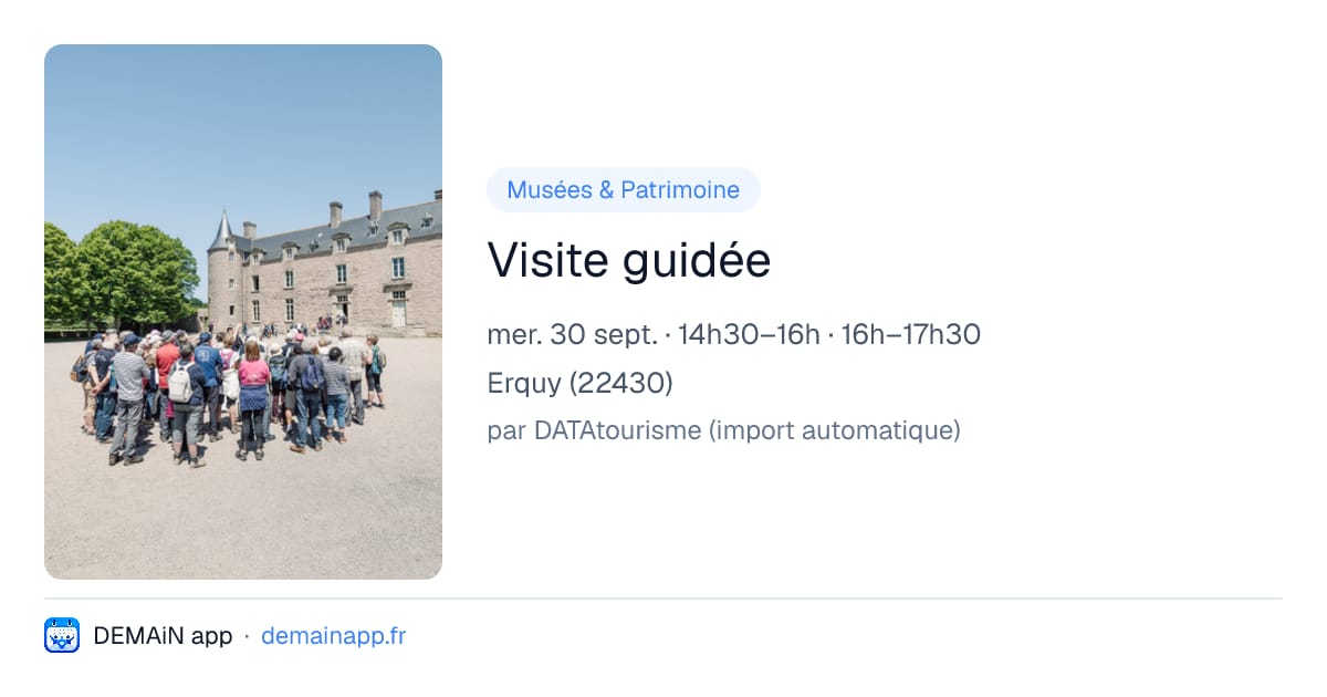 Visite guidée — Erquy