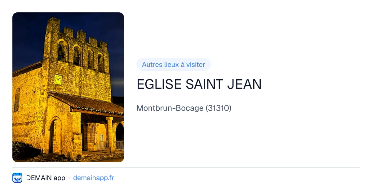 EGLISE SAINT JEAN — Montbrun-Bocage