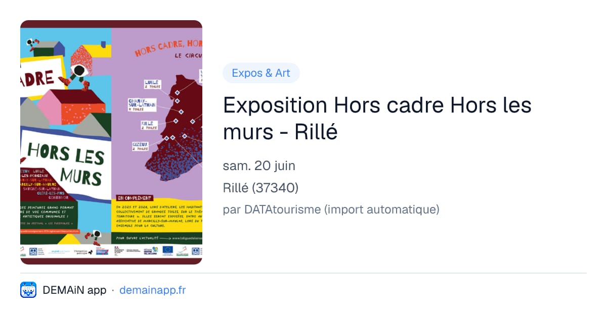 Exposition Hors cadre Hors les murs - Rillé — Rillé