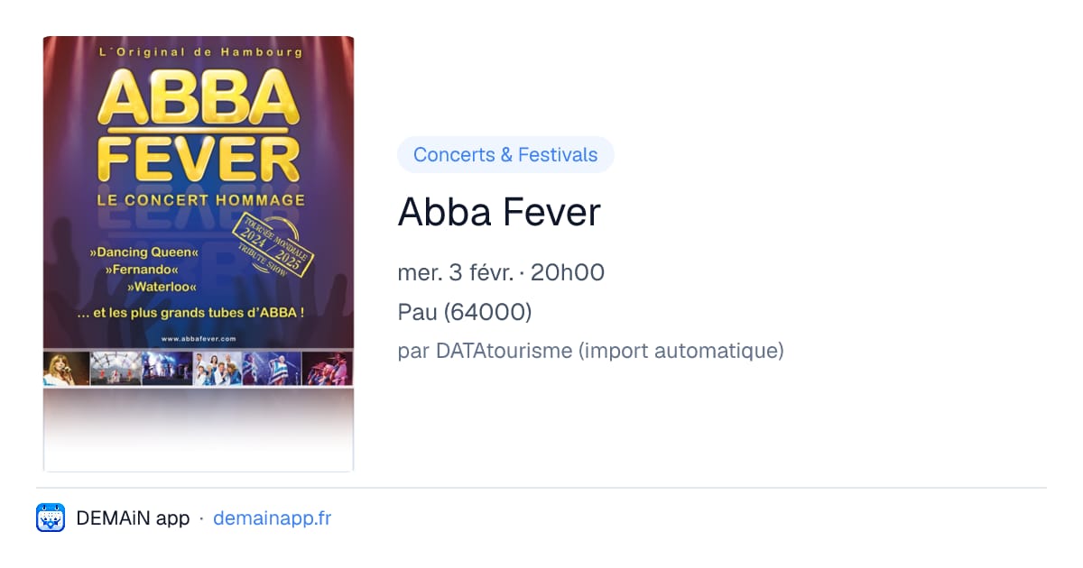 Abba Fever — Pau