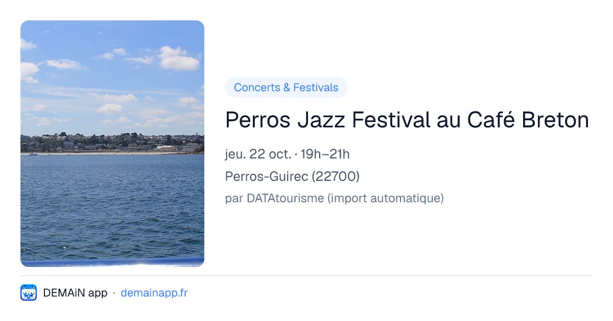 Perros Jazz Festival au Café Breton — Perros-Guirec