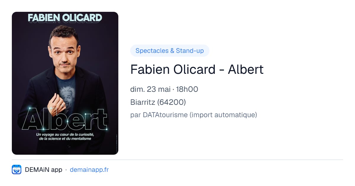 Fabien Olicard - Albert — Biarritz