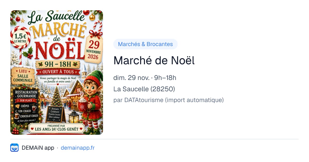 Marché de Noël — La Saucelle