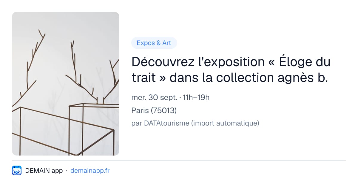 Découvrez l'exposition « Éloge du trait » dans la collection agnès b. — Paris