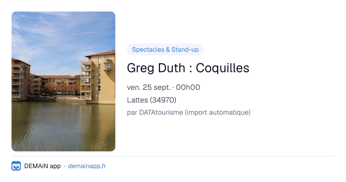 Greg Duth : Coquilles — Lattes