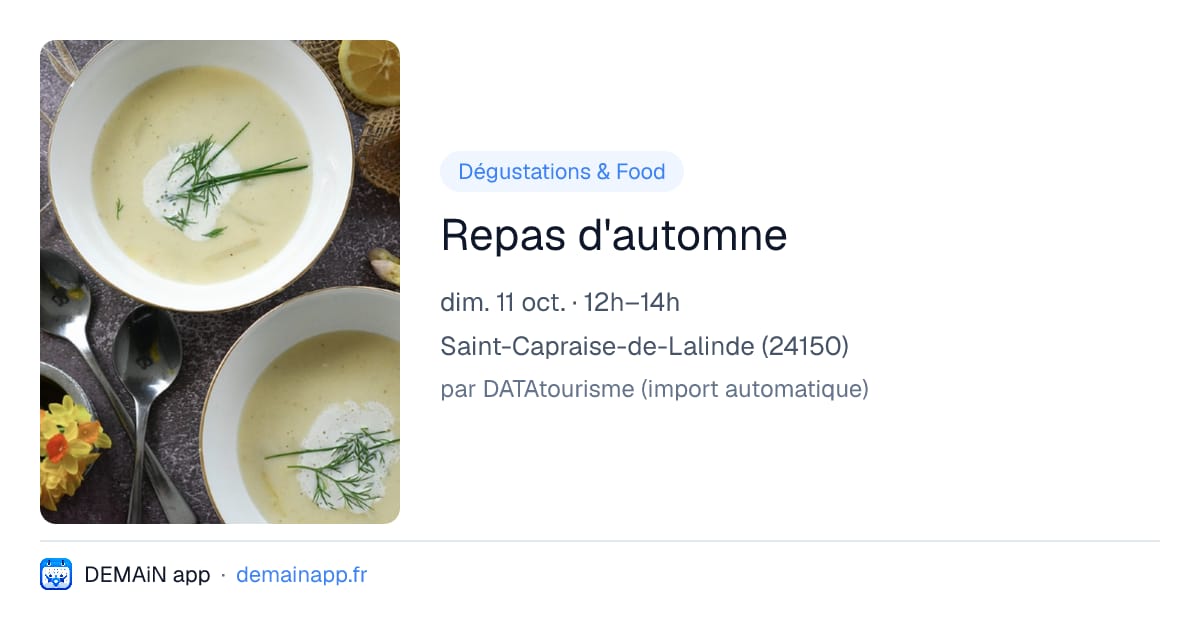 Repas d'automne — Saint-Capraise-de-Lalinde